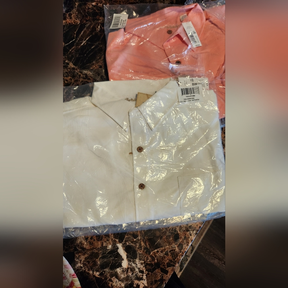 Men's Big&Tall Caribbean Silk blend Button up Shirts (3/$30)